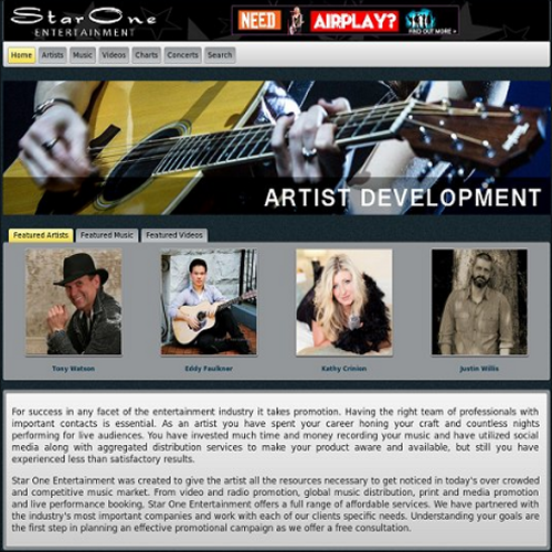 Star 1 Launches Artist  Development Service